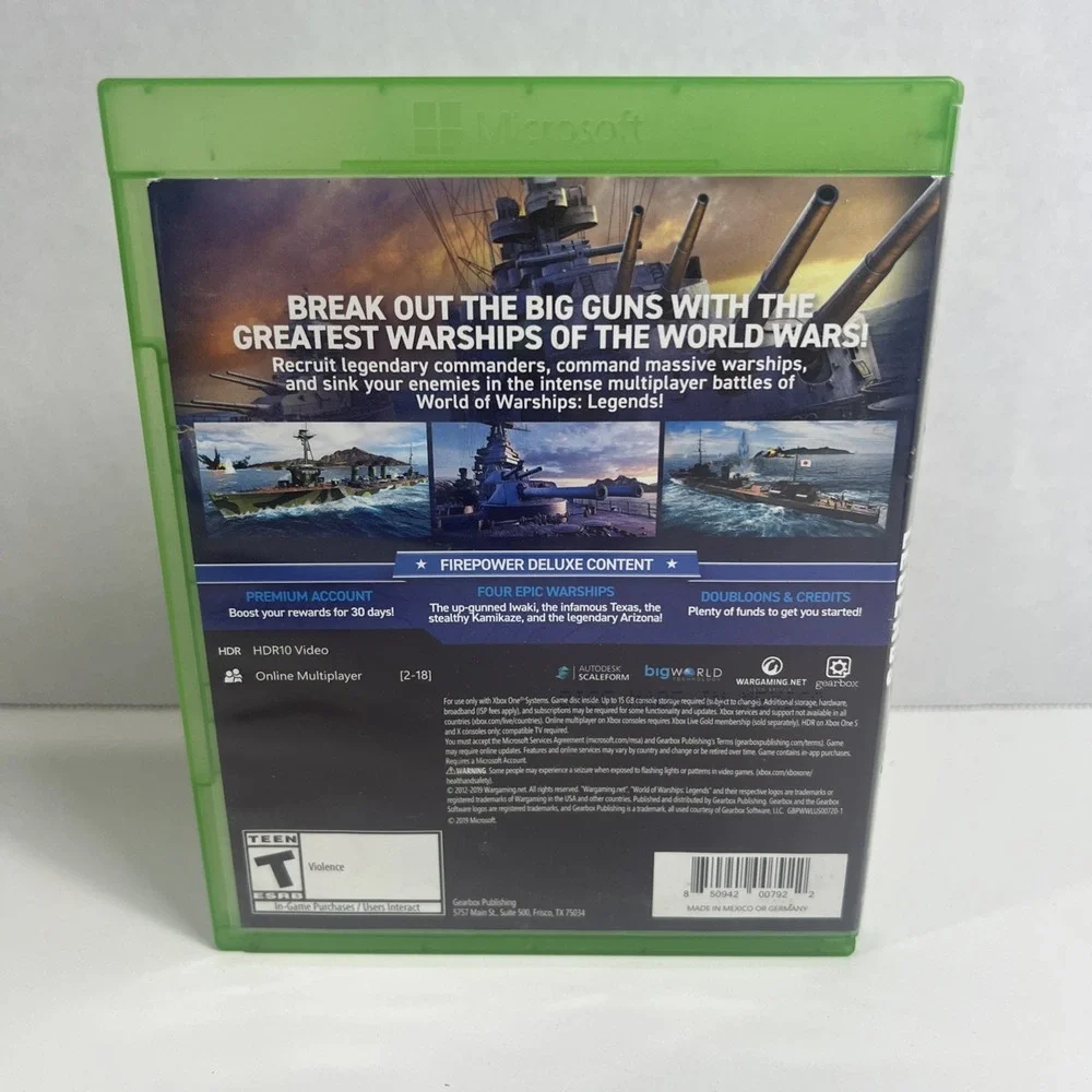 World of Warships Legends Firepower Deluxe Edition Microsoft Xbox One Gearbox